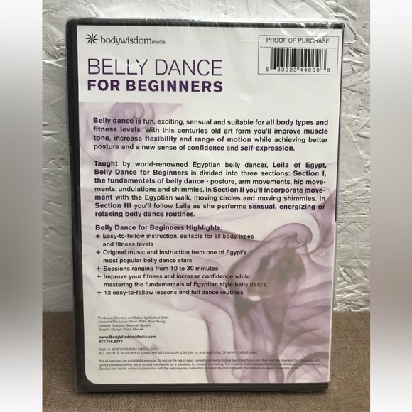 New! Lot of 2 DVDs Belly Dance for Beginners & Bellydance Fitness for Beginners - Picture 3 of 6